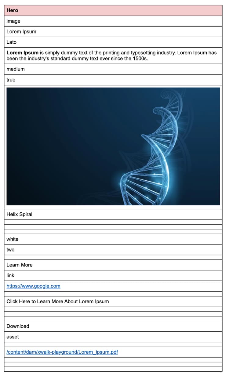 Screenshot of the doc view before fixing the document semantics